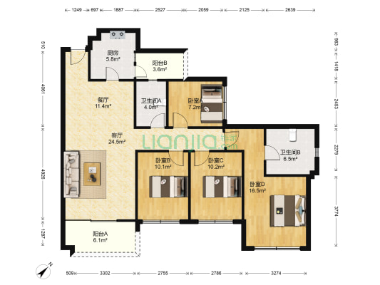 雅居乐万象郡二期4-2-1-2 137.02m² 138 万