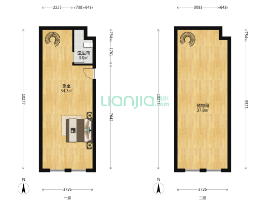 君合商务楼 1室0厅1卫 46平方