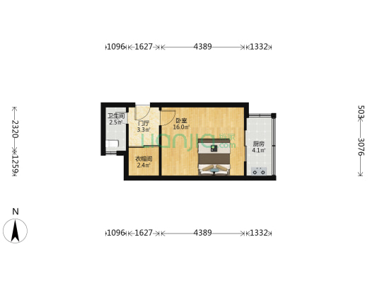 龙潭路 1室0厅1卫 35平方