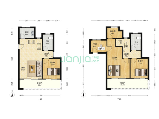 江上印 4室1厅2卫 151平方