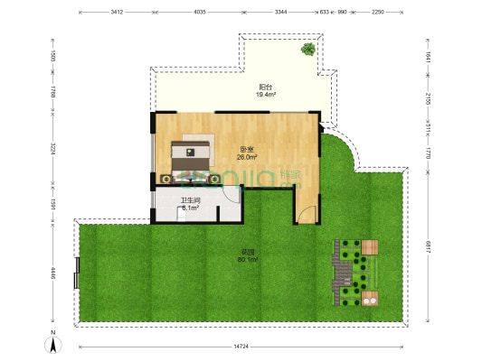延平路 1室0厅1卫 322平方