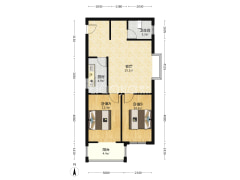 翡翠城 2室1厅 东南-涿州翡翠城户型图