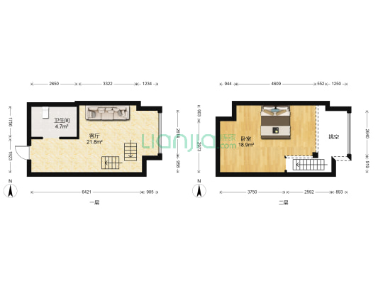 浩博星钻 1室1厅1卫 38平方