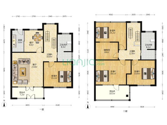 济钢新村鲍山小区 4室2厅2卫 185平方