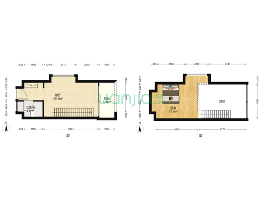 凯旋时代公寓 1室1厅1卫 47平方