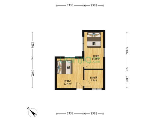 民志里 2室0厅0卫 27平方