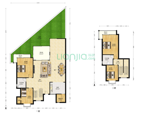 枫林秀水 4室1厅2卫 220平方