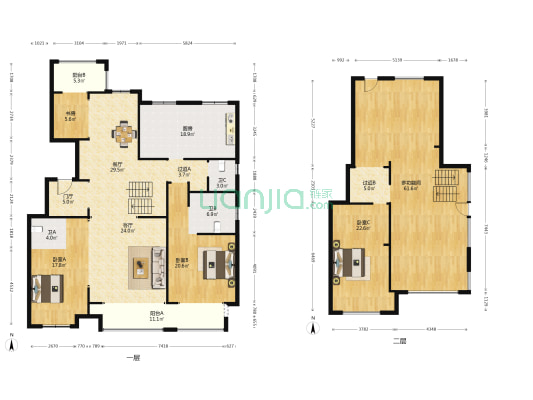荣盛城荣尚苑二区 5室2厅3卫 231平方