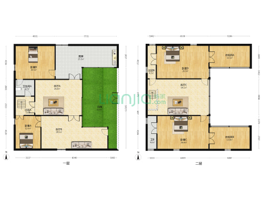 光明村 4室3厅2卫 300平方