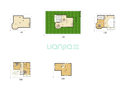 桃花山庄 2室1厅3卫 303平方