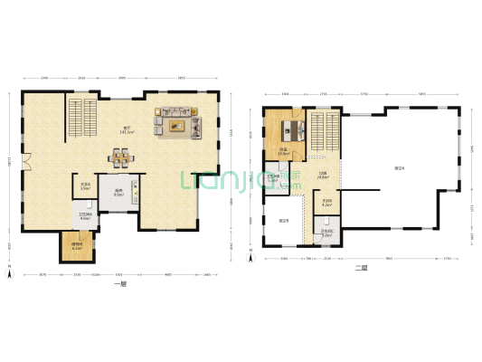 绿城两江御园玫瑰园 1室1厅3卫 271平方