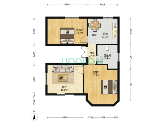 何厝北巷 2室1厅1卫 426平方