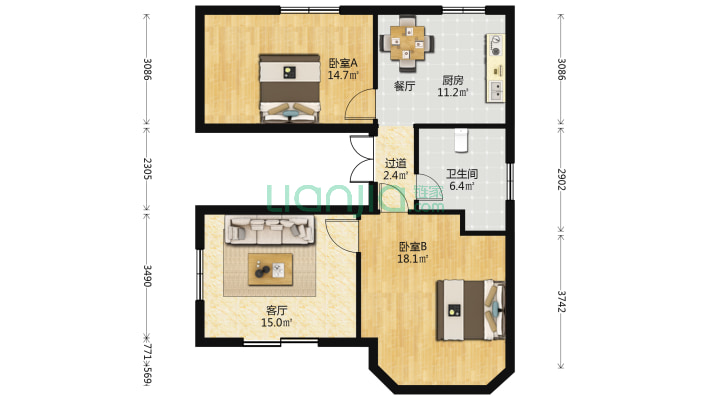 何厝北巷二手房实景图