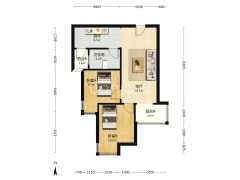 全南两居 毛坯随心装 不临高速不临华阳路，好楼层-涿州天伦湾一期户型图