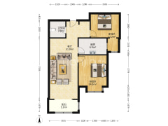 花园小区封闭管理，房子户型方正，居住舒适-涿州香邑溪谷户型图