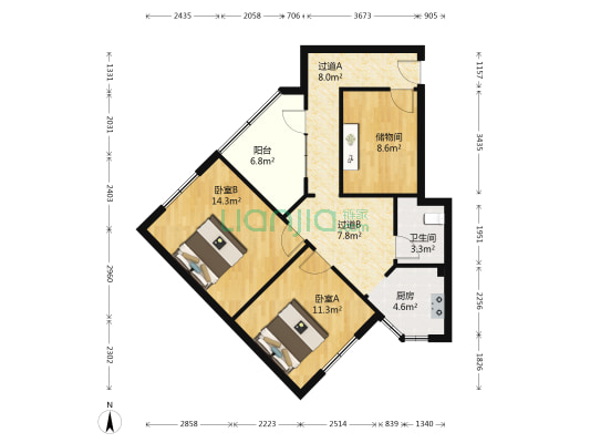 积步东巷44号 2室0厅1卫 74平方