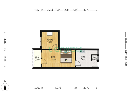 捷胜街 1室0厅1卫 37平方