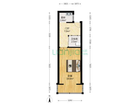 中富小区 1室0厅1卫 41平方