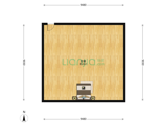 龙湖春江郦城 1室0厅0卫 100平方