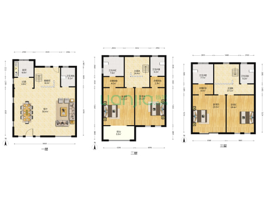 德禾御景花园 4室1厅5卫 265平方