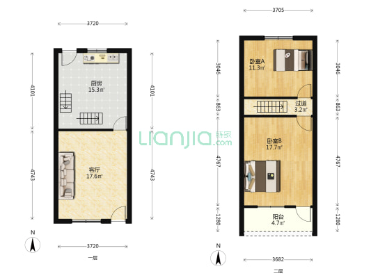 利群新村 2室1厅0卫 95平方