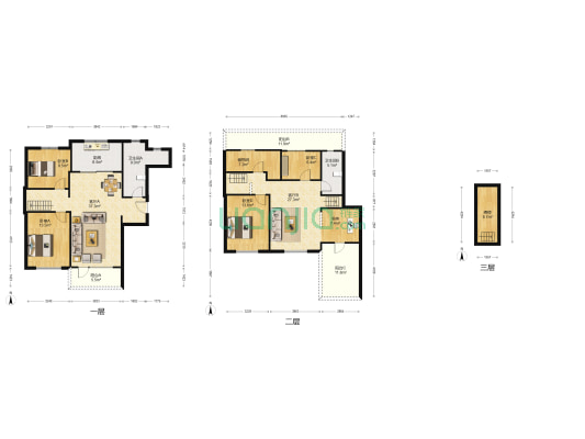 亿达第一郡 5室2厅2卫 95平方