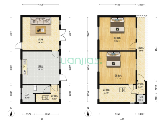 后洋巷 2室1厅2卫 223平方