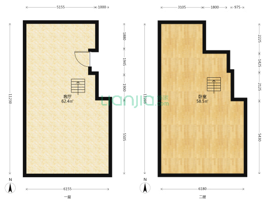 光大云启 1室1厅0卫 127平方