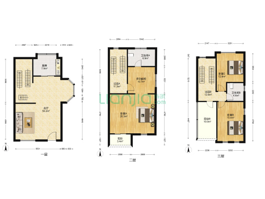 碧桂园豪园湖心苑 4室1厅2卫 169平方