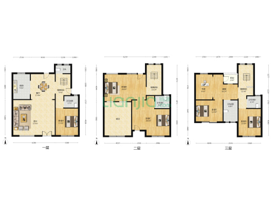 福友-翠湖湾 6室2厅5卫 260平方