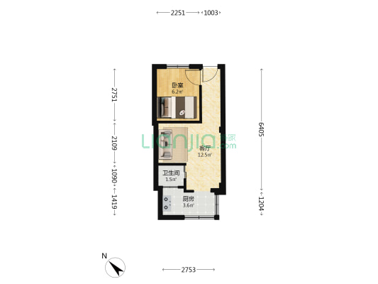 天声街 1室1厅1卫 31平方