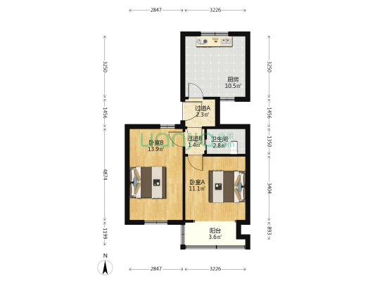 新建西路49弄 2室0厅1卫 52平方