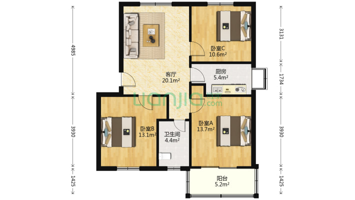 省中医院宿舍二手房实景图