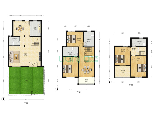 留园别墅 5室1厅4卫 143平方