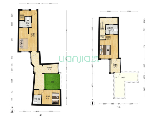 迎晓里 3室0厅3卫 31平方
