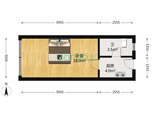 双阳路503号 1室0厅1卫 32平方