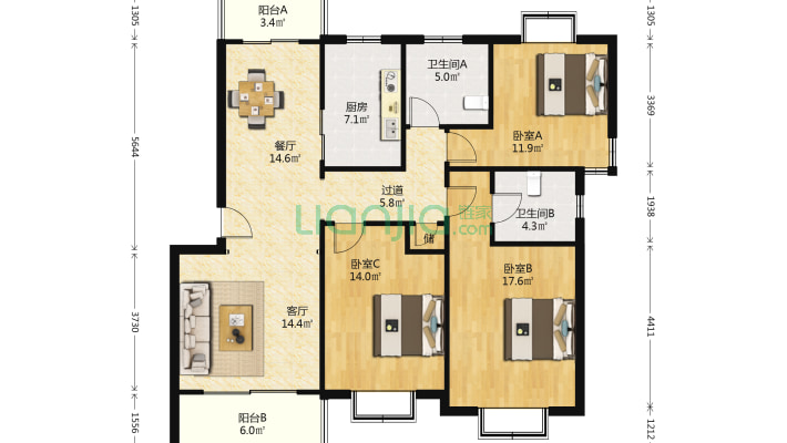 锦丽新苑二手房实景图