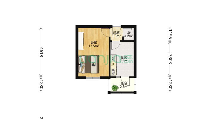 江桥胡同二手房实景图