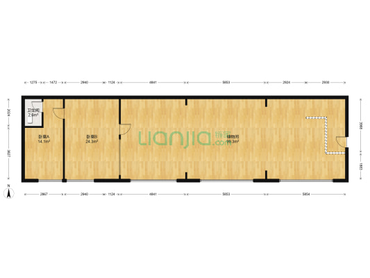 罗马景苑逸景湾 2室0厅1卫 36平方