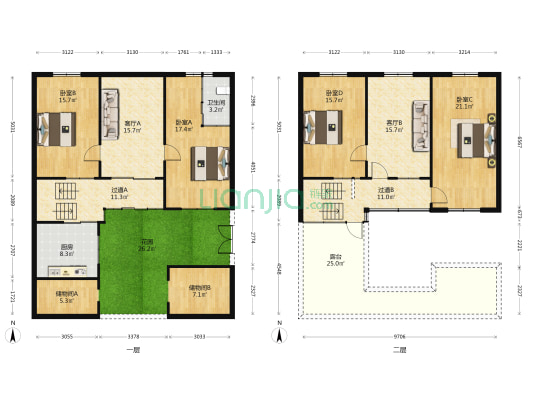 洧南一巷 4室2厅1卫 165平方