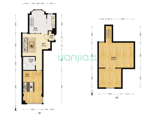 聚贤雅苑 1室1厅1卫 73平方