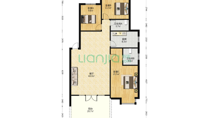 时代商务广场二手房实景图