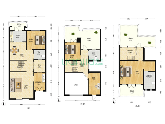 保利林语麓山别墅 5室2厅3卫 266平方