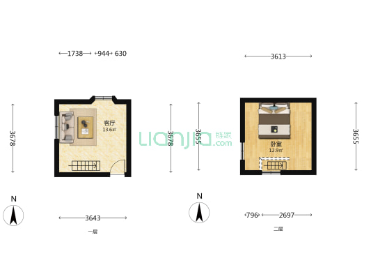 大羊毛胡同 1室1厅0卫 17平方
