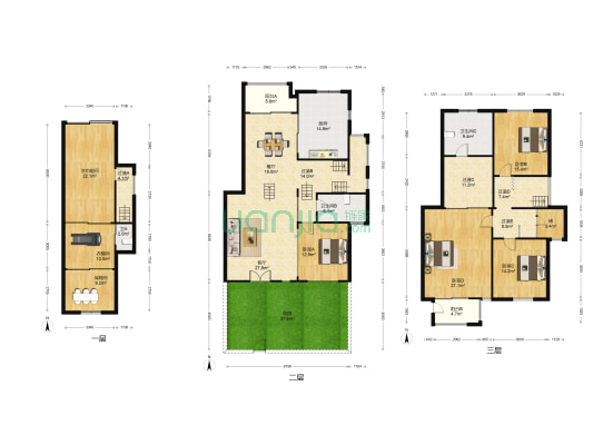 临江景苑 5室2厅3卫 225平方
