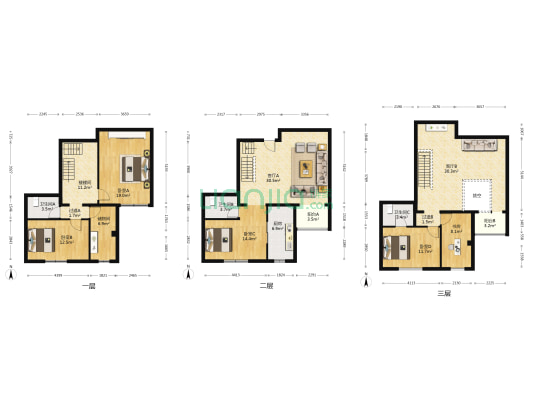悠胜美苑 5室2厅3卫 202平方