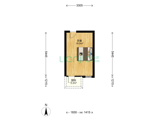 新华村 1室0厅0卫 33平方