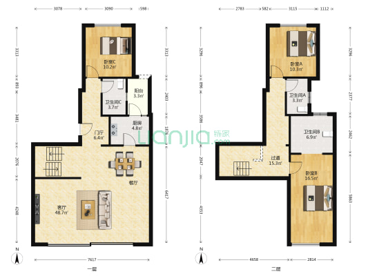 宸光和悦三期 3室1厅3卫 312平方