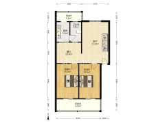 怡安小区 2室2厅 南 北-涿州怡安小区户型图