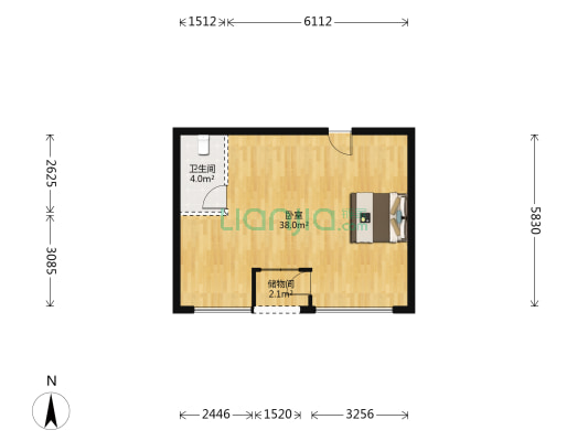 旭辉观云 1室0厅1卫 134平方